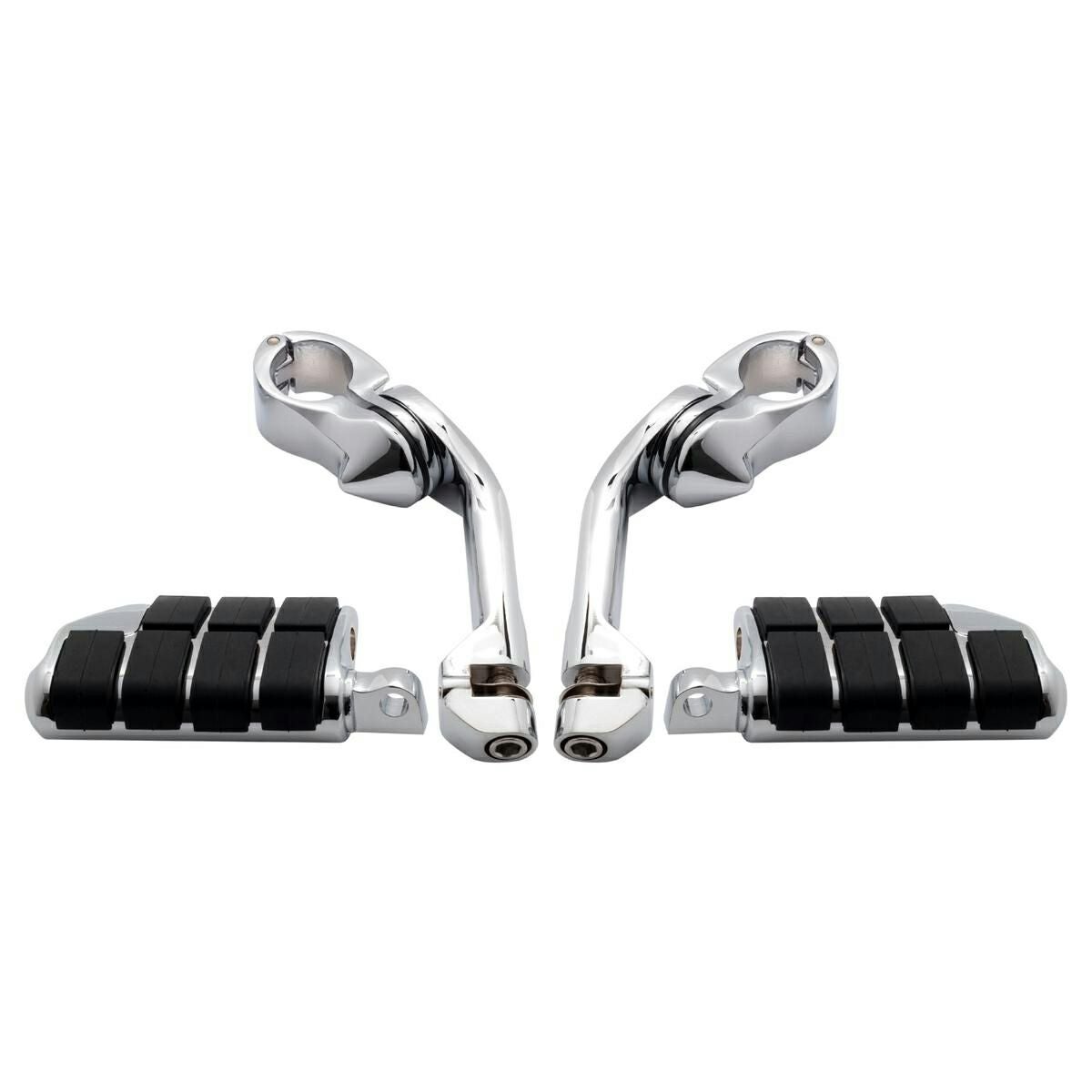 HOG WORKZ ロング・アジャスタブルハイウェイペグ/クランプ クローム-04