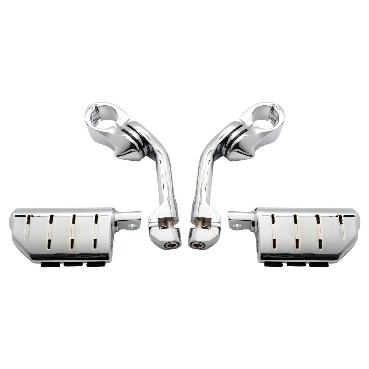 HOG WORKZ ロング・アジャスタブルハイウェイペグ/クランプ クローム-05