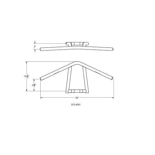 BURLY The Jim バー 11インチ クローム-07
