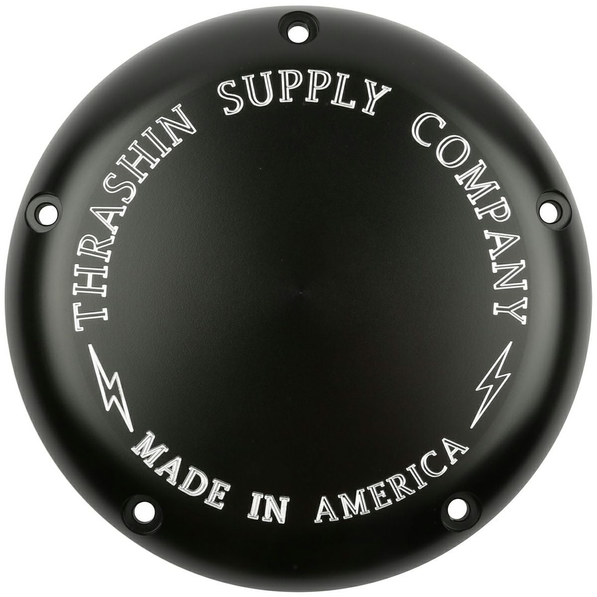 Thrashin Supply OGデザイン ダービーカバー M8ツーリング ブラック-01