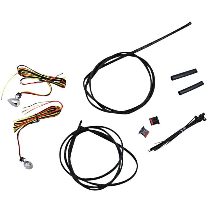 Custom Dynamics デュアルカラー・マイクロブレットターンシグナル アンバー/レッド クローム-02