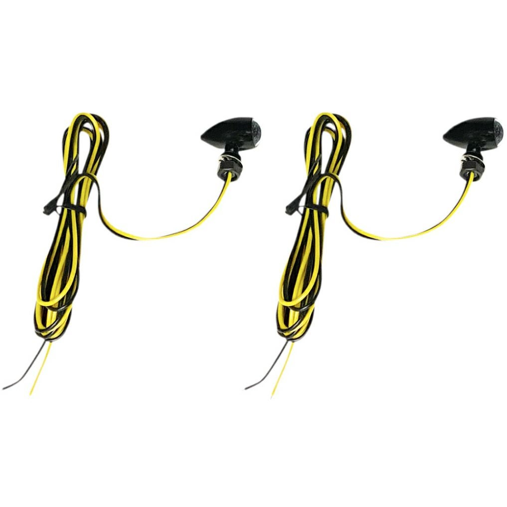 Custom Dynamics マイクロブレットターンシグナル アンバー グロスブラック-02