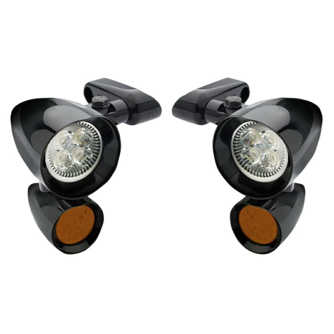 HEADWINDS Vampire サイドマウントLEDスポットライト/ターンシグナルセット ブラック-01