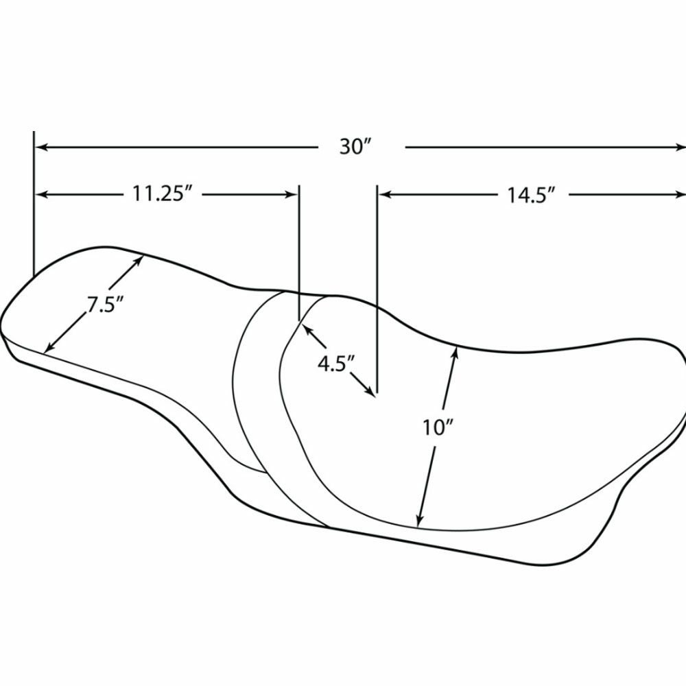 Drag Specialties プレデター シート スムース-03