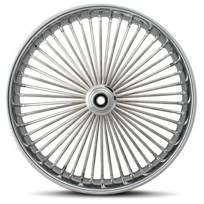 Drag Specialties Fat Daddy ブラック 50スポーク フロントホイール 21 
