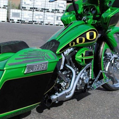 Dirty Bird BMF 2-1フルエキゾーストマフラー M8ツーリング用 クローム 