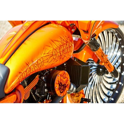 Dirty Bird ハーレー、ツーリングモデル用ストレッチ タンクカバー