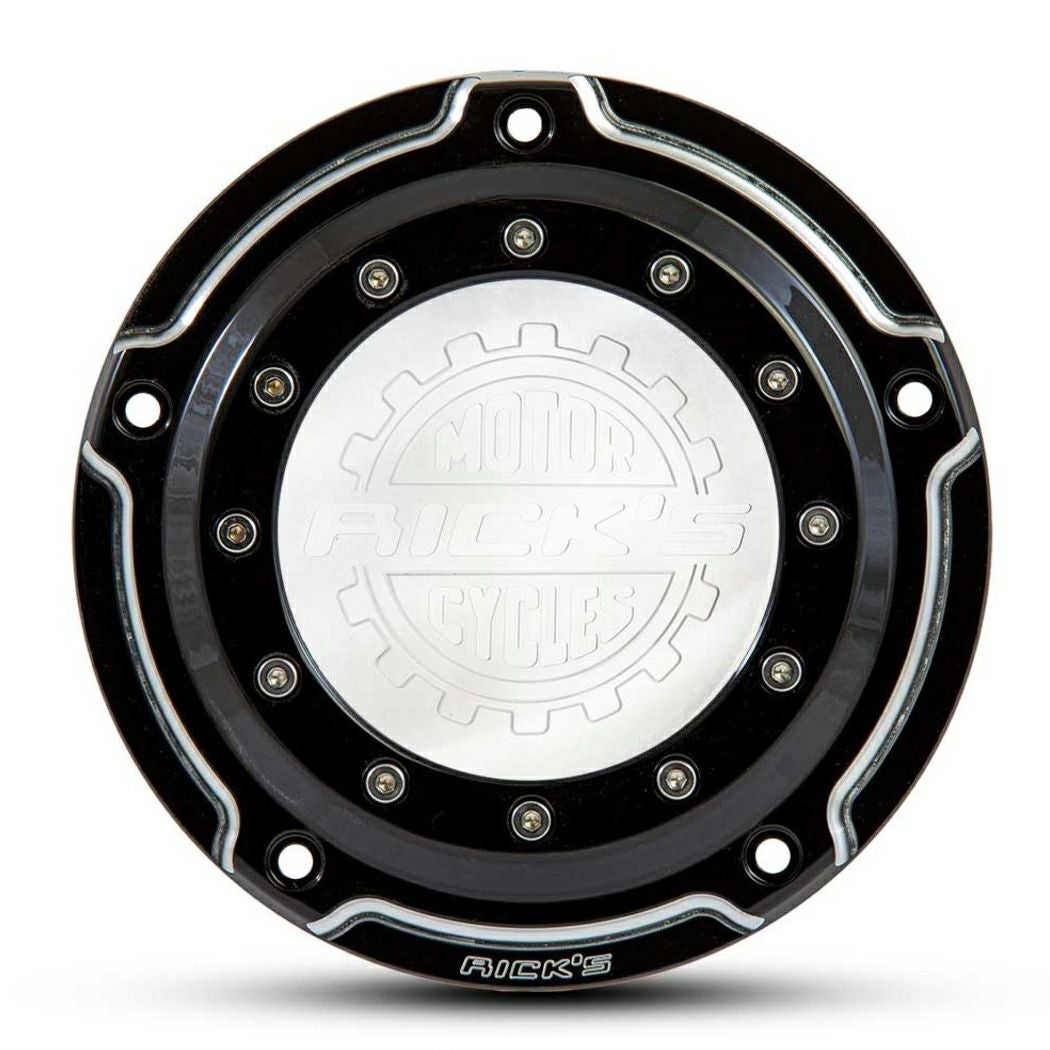 ThunderBike ダービーカバー Torque Logo ブラック M8ソフテイル