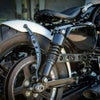 Ricks Motorcycles スポーツスター用 ラウンドホール・ベルトガード グロスブラック-01