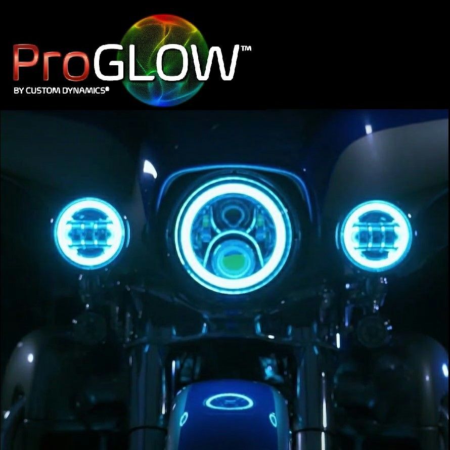 HogWorkz 4.5インチ ハロメーカー LED補助ランプ ブラック |ハーレー
