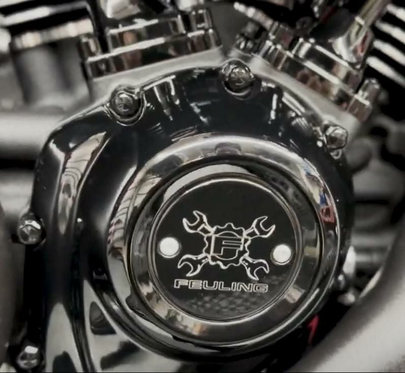 CIRO ダイアモンドカット ボルトキャップカバー クローム M8ソフテイル・ツーリング-03