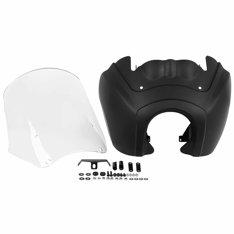Tスポーツ フェアリング　15インチ マットブラック/クリアー FXLRS、FXFB-01