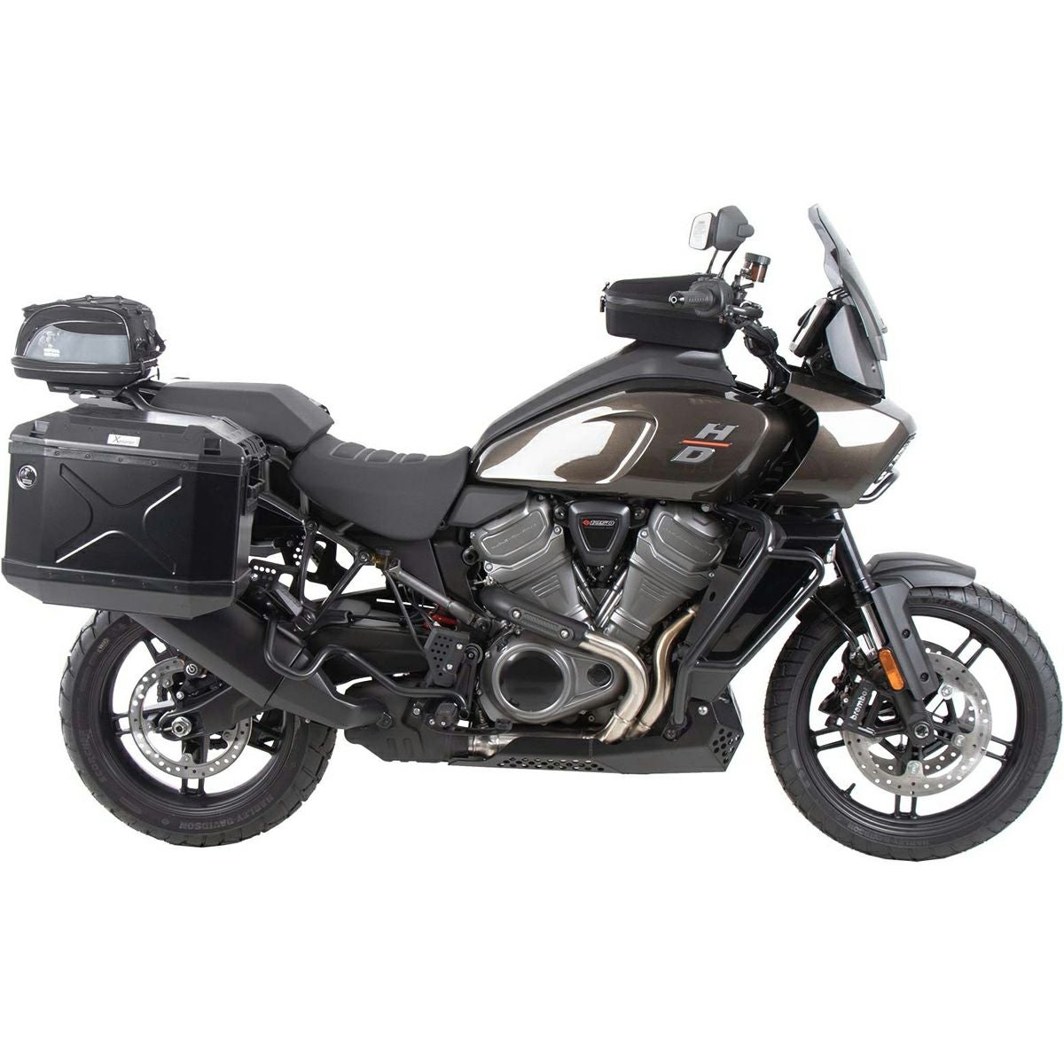 HEPCO&BECKER エクスプローラー(カットアウト)・ハーレーPan America用 サイドボックスキット ブラック-05