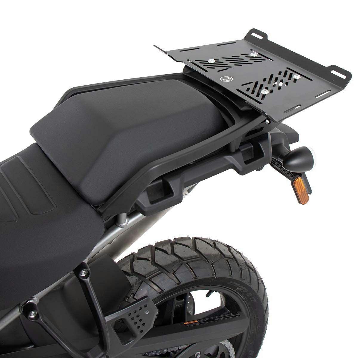 HEPCO&BECKER  リアエンンラージメント・ハーレーPan America用 リアキャリア ブラック-01