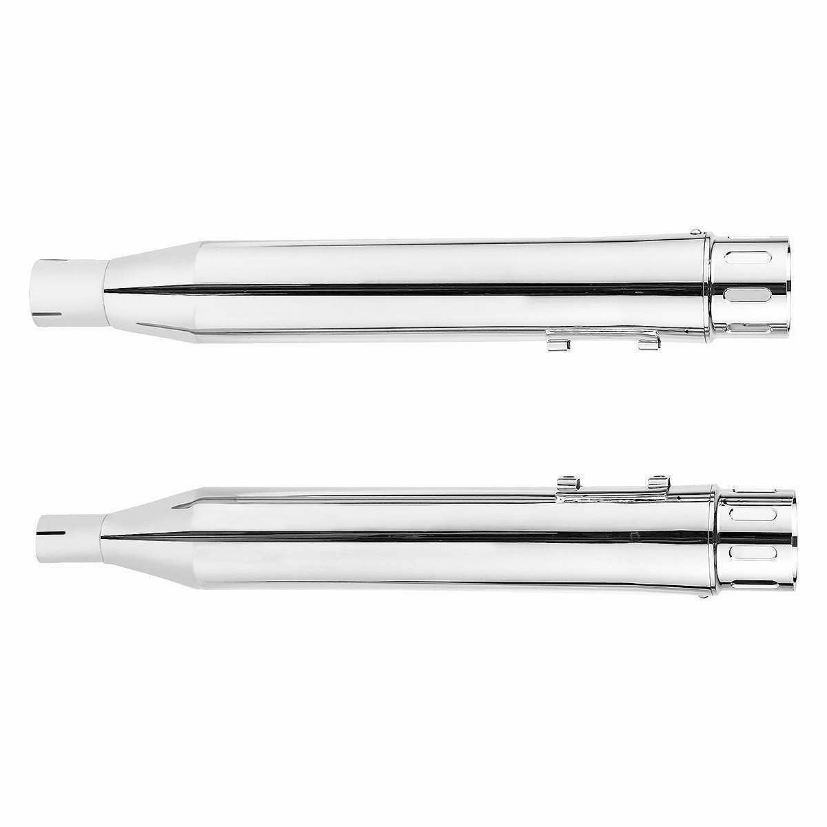 ストレートスリップオンマフラー 4インチ スロットデザイン クローム-03