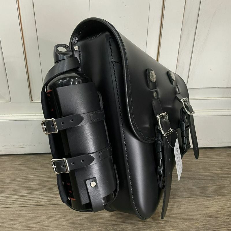 レザーワークス スウィングアーム・本革サイドバッグ XL 左用 ブラック-02