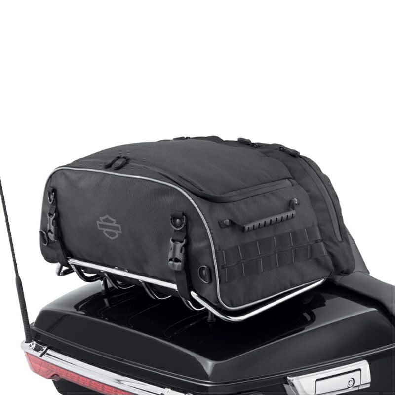 Onyx プレミアム ラゲッジ ツアーパックラックバッグ |ハーレーパーツ