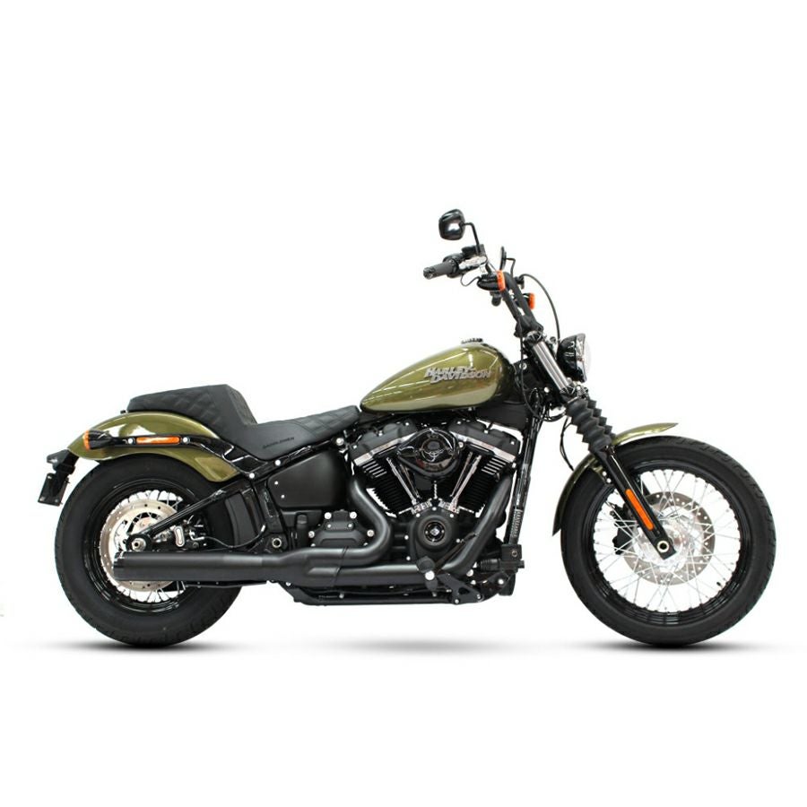 ラインハート 2-into-1 フルエキゾーストマフラー ブラック/ブラック-01