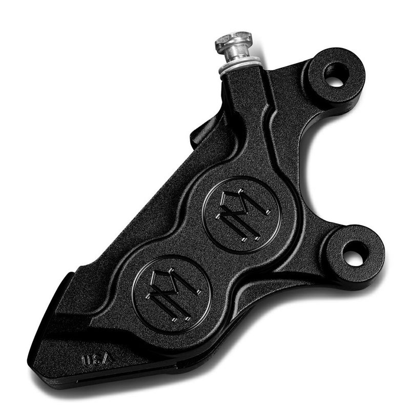 Performance Machine ハーレー・11.8インチローター用 4ピストンキャリパー フロント/右 ブラックOPS-01