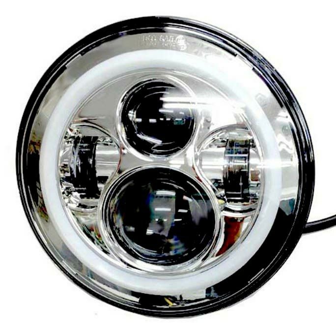 SALE】クリアキン Orbit Vision 7インチLEDヘッドライト ホワイトHALO