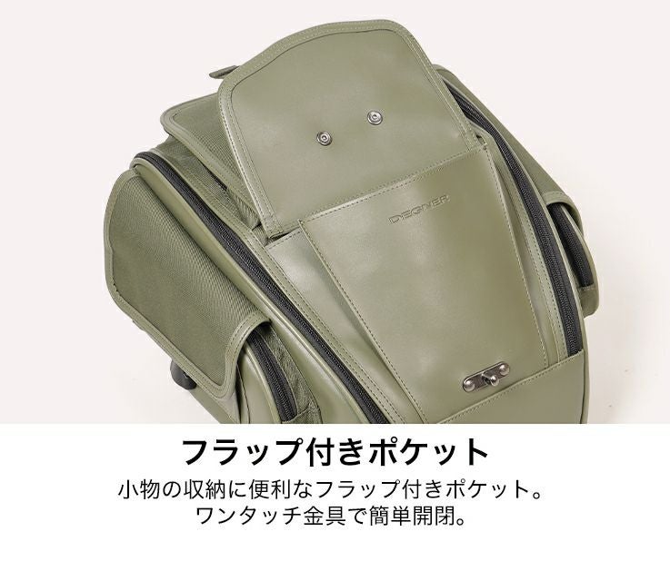 デグナー テキスタイルシートバッグ カーキ-06