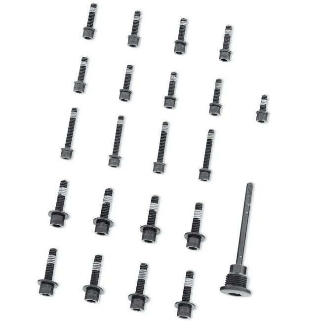 M8 Touring、Trike、Softail用 トランスミッションハードウェアキット グロスブラック-02