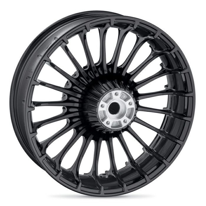Turbine・ハーレー Touring用 18 x 5.0 リアホイール グロスブラック-01