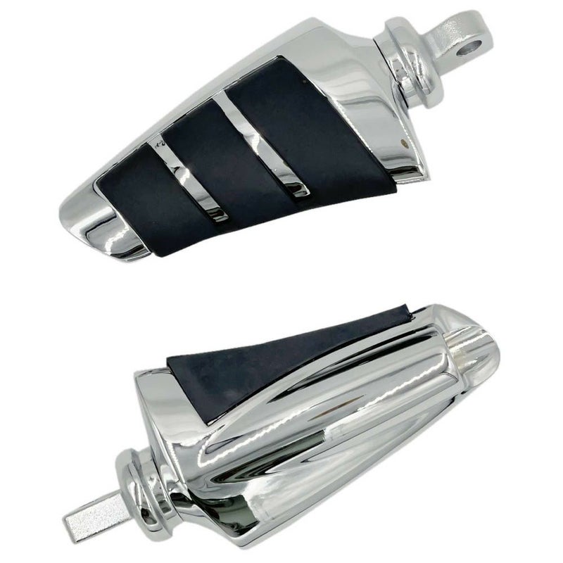 Highway Hawk スムース フットペグ クローム-01