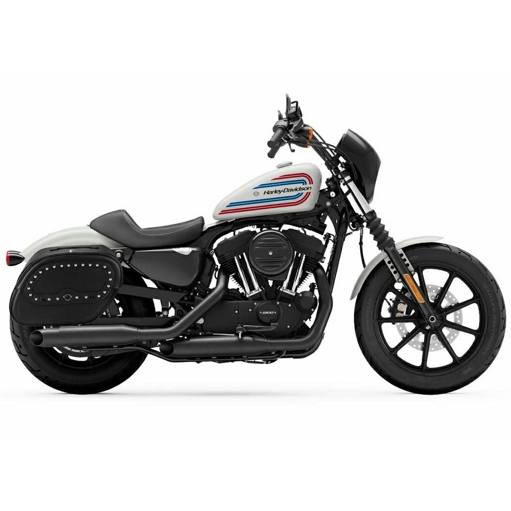 ハーレー・XL1200NS用 Spear ラージサドルバッグ スタッド付 Viking Bags-02
