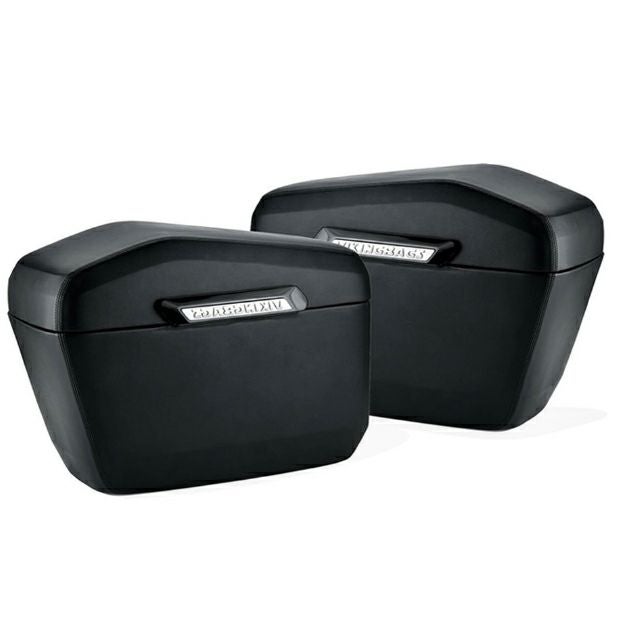 ハーレー・FXDL用 Lamellar レザーカバード・ラージハードサドルバッグ Viking Bags-04