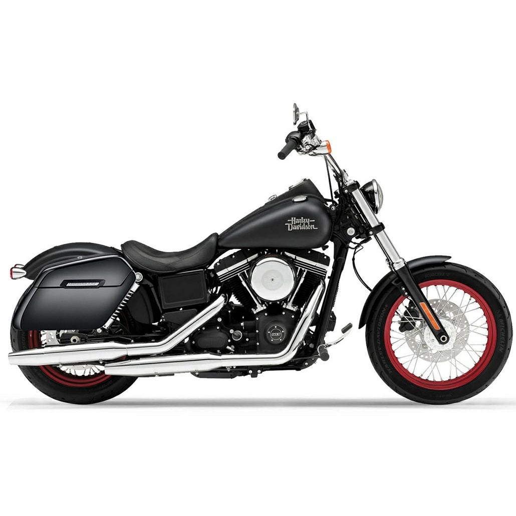 ハーレー・FXDB用 Baldur エクストララージ ハードサドルバッグ グロスブラック Viking Bags-02