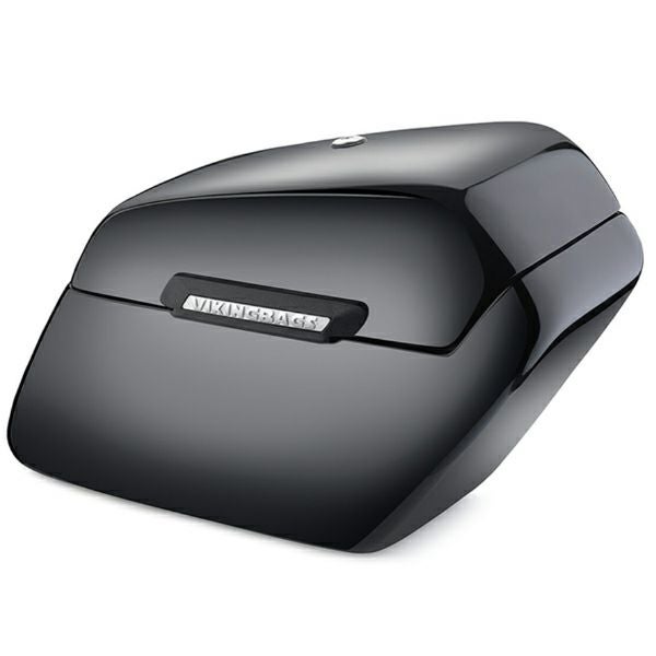 ハーレー・FXDB用 Baldur エクストララージ ハードサドルバッグ グロスブラック Viking Bags-03