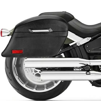 ファットボーイ用ハードサドルバッグ（レザーカバー） Stallion