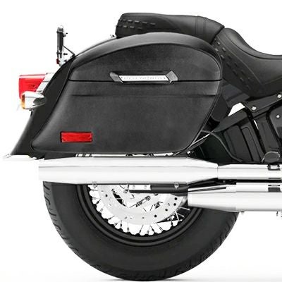ヘリテイジ用ハードサドルバッグ Stallion エクストララージ グロス