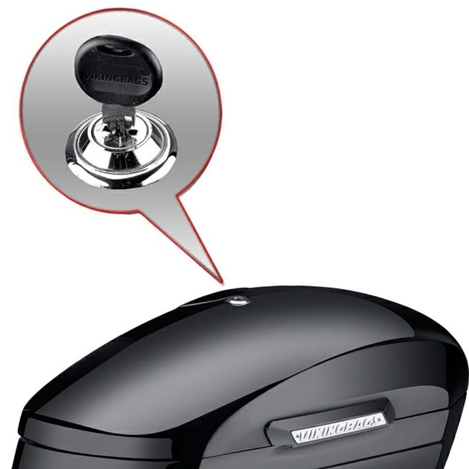 ハーレー・FXLR用 Lamellar エクストララージ ハードサドルバッグ グロスブラック Viking Bags-05