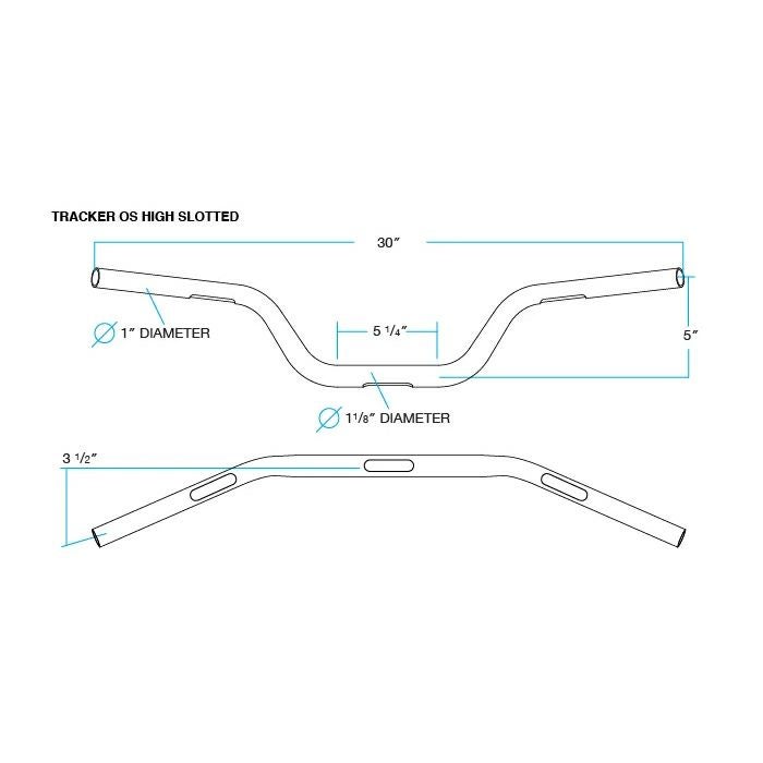 トラッカー ハンドルバー オーバーザイズ ハイ クローム【Biltwell】-05