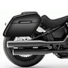 ハーレー・FXBB用 Baldur エクストララージ・ハードサドルバッグ グロスブラック Viking Bags-01