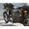 ハーレー・DYNA FXDWG用レジェンドギア LCサイドバッグシステム 左右セット ブラック/ブラウン SW-MOTECH-02