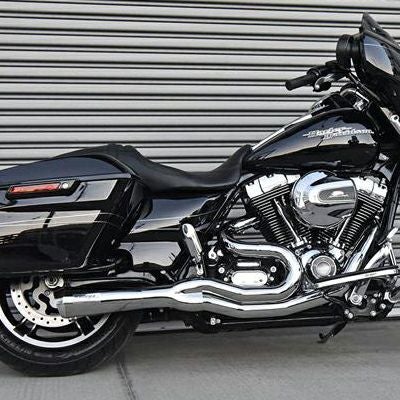 2007～2016 Touring用 ロードレイジ・2-1フルエキゾーストマフラー(ミッドレングス) クローム Bassani-01