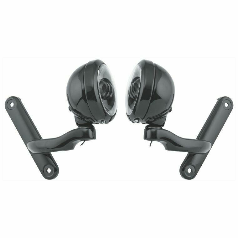 ホグワークス エンジンガード用LEDライト ブラック |ハーレーパーツ