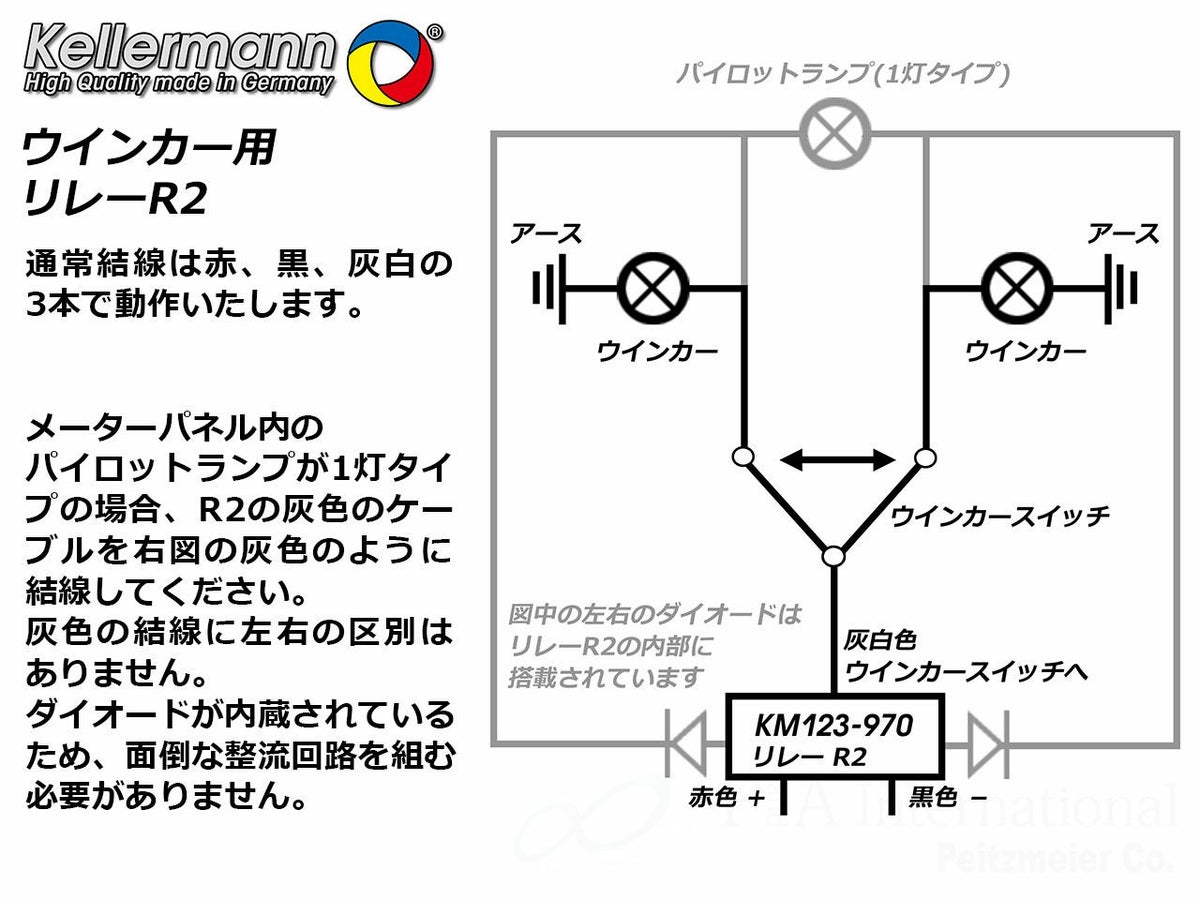 Kellermann ウインカー用リレー R2-02
