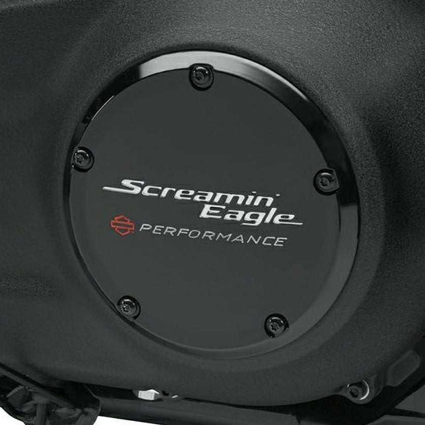 ハーレー M8 Softail用 Screamin Eagle ダービーカバー ブラック-01