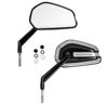 ハーレー用 エンパイア ミラーセット ブラック/シルバー-02