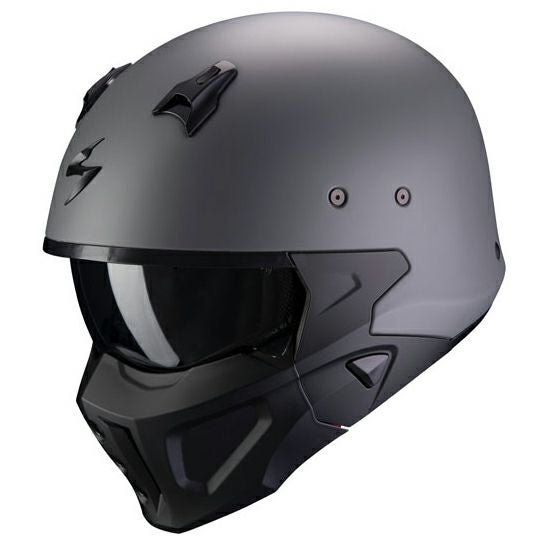 スコーピオン COVERT-X ソリッド ヘルメット マットセメントグレー