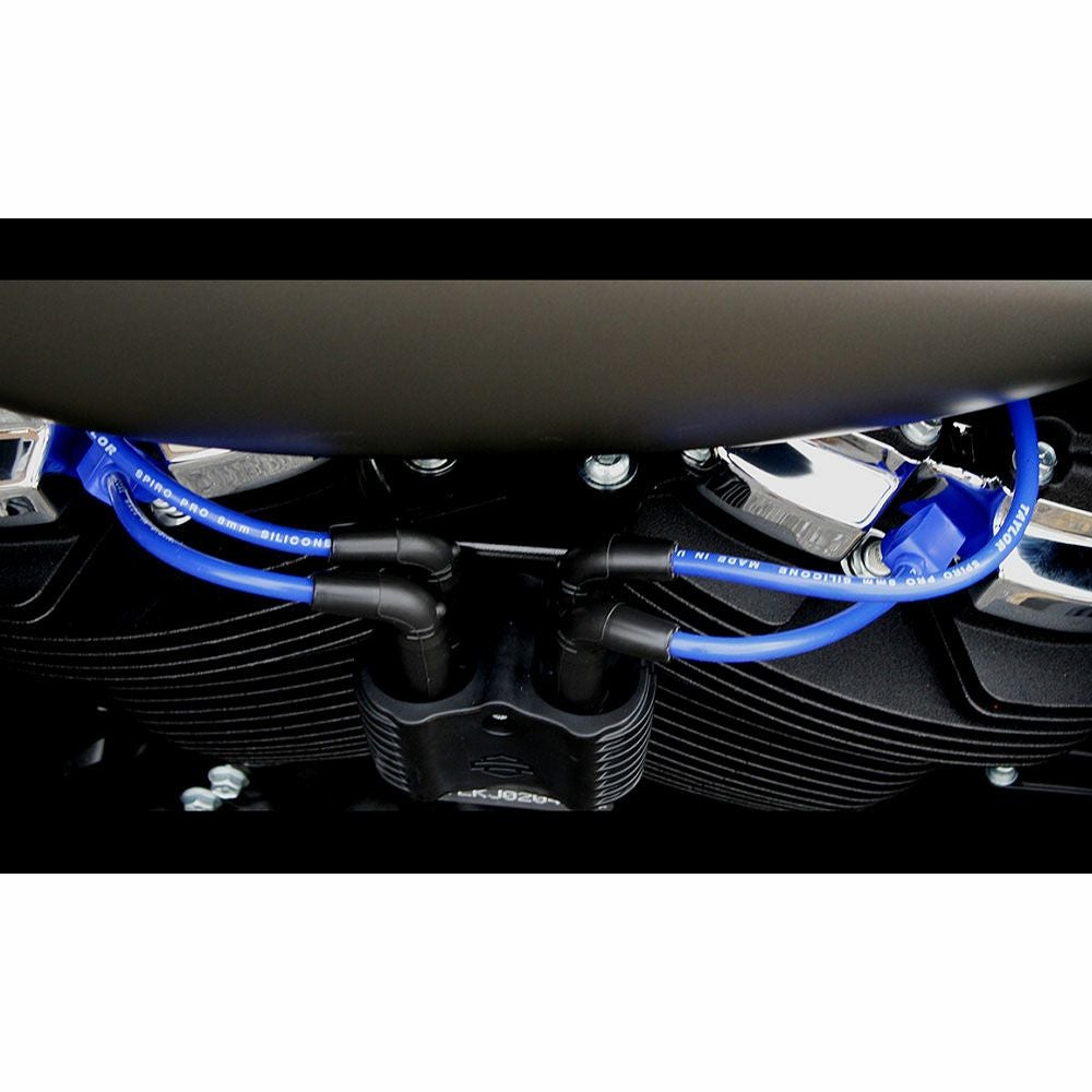 M8 ソフテイル 8MM カスタムプラグコード ブルー TAYLOR |ハーレー