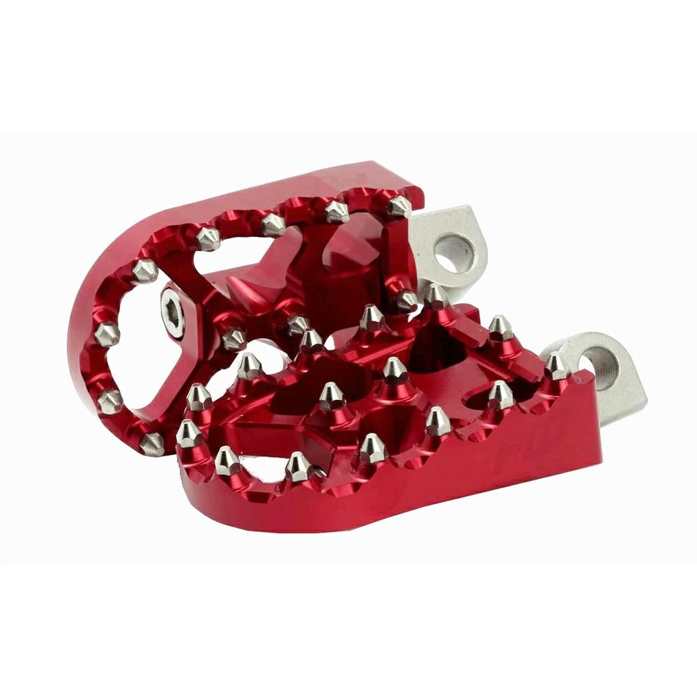 MXスタイル フットペグ レッド FLO motorsports |ハーレーパーツ専門店
