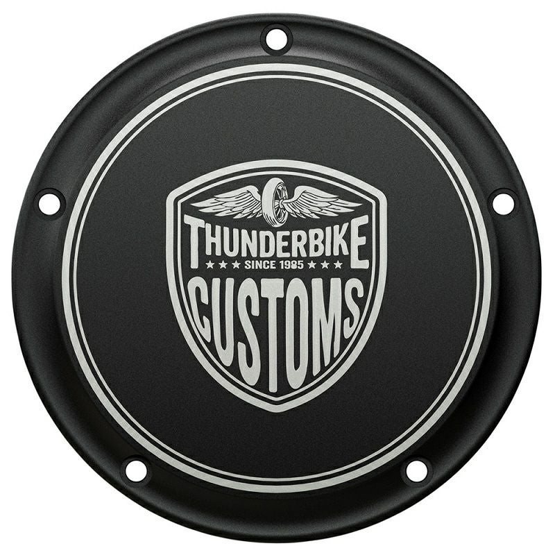 ツインカム用 ダービーカバー New Custom ブラック ThunderBike 2