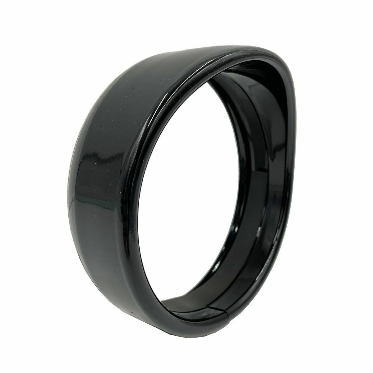 バイザースタイル ヘッドライト・トリムリング 5-3/4インチ用 グロスブラック WMW 4