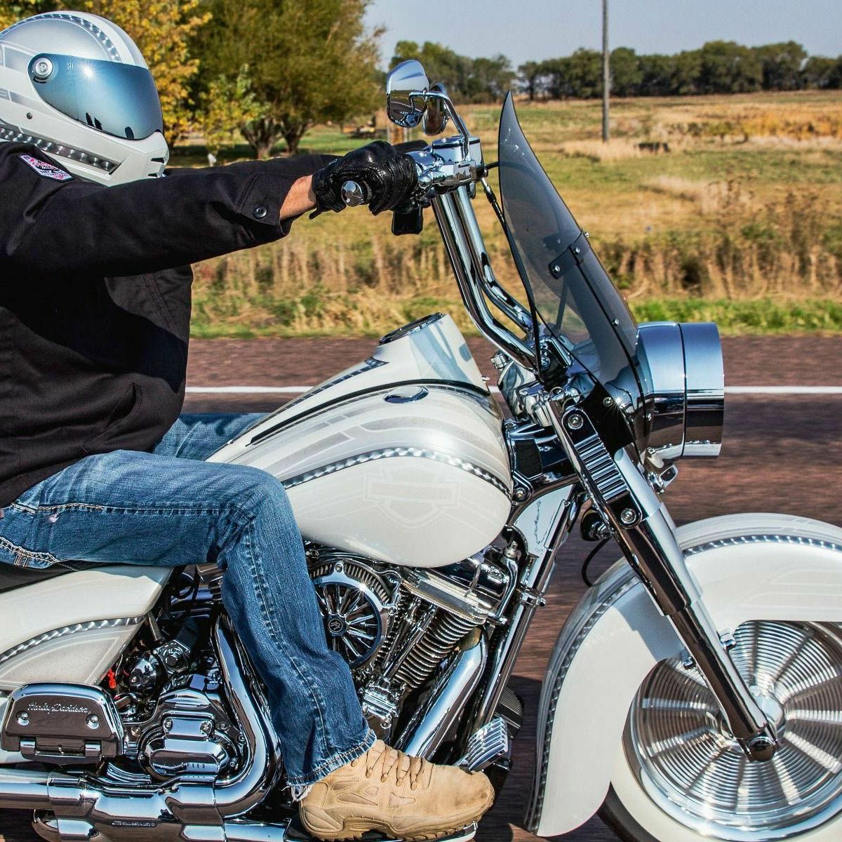 ウインドスプリッター ウインドシールド ダークスモーク |ハーレー