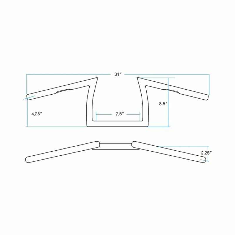 キーストーン・XLハンドルバー ディンプル無し ブラック Biltwell3